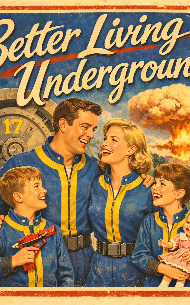 Better Living Underground! Single background image